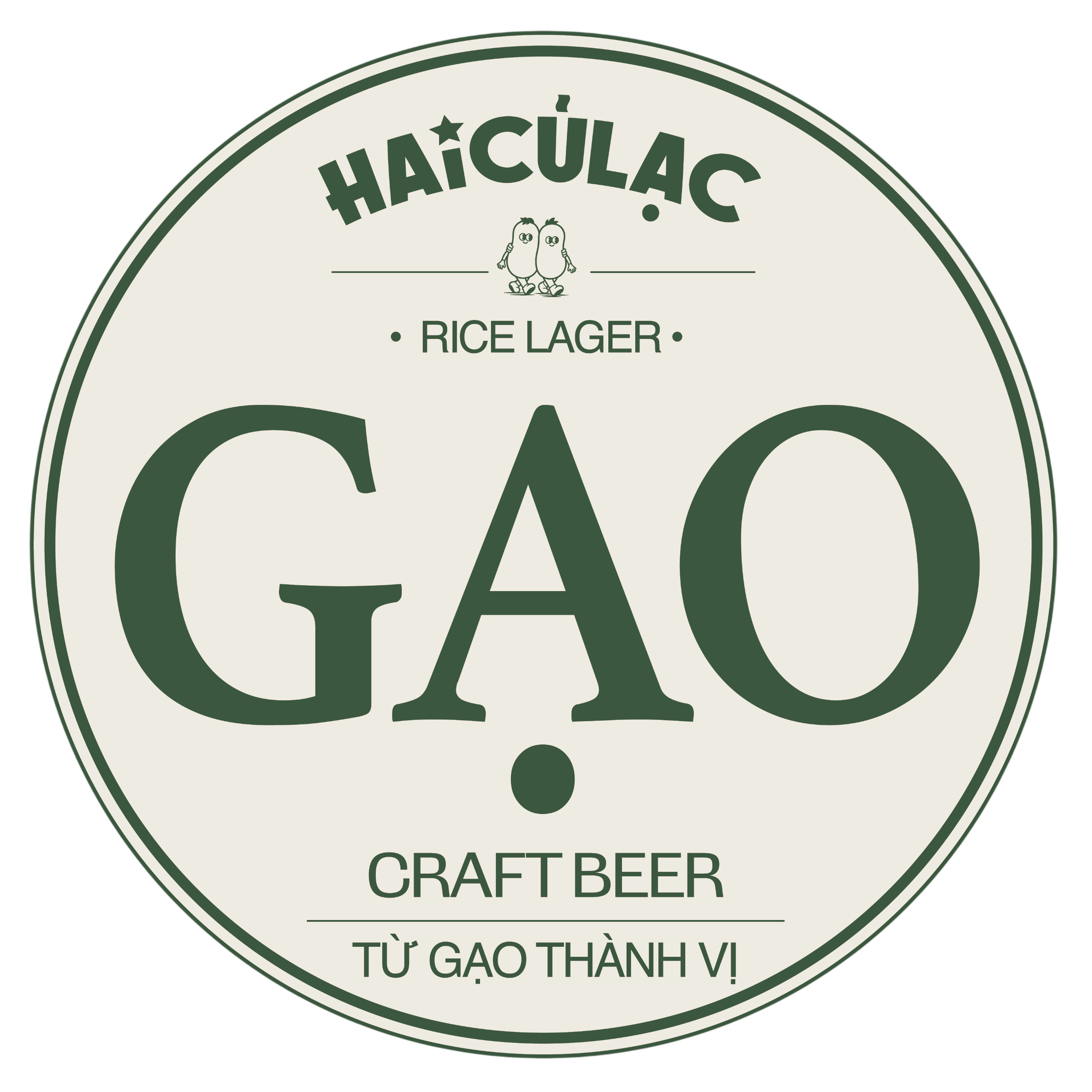 4. HAI CỦ LẠC – GẠO (Rice Lager thủ công – 5.0% – IBU 21) Logo